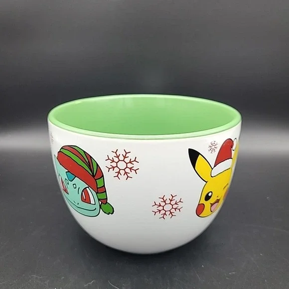 Pokémon Christmas Coffee Mug Cup 24oz Pikachu Charmander‎ Squirtle - Picture 3 of 13